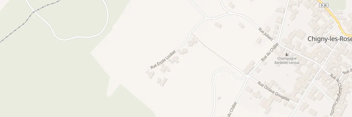 Plan du 3 Rue Emile Loubet à Chigny-les-Roses