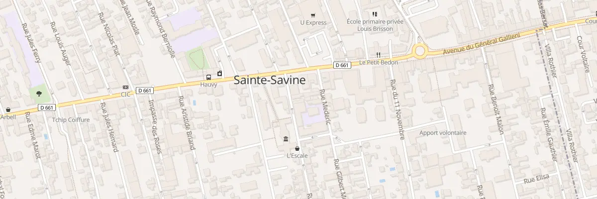 Plan du 1 Rue Pierre Brossolette à Sainte-Savine
