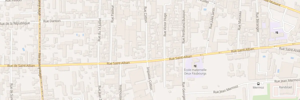 Plan du 59 Rue Cotton à Roanne