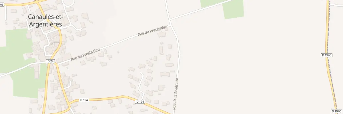 Plan du 5206 Le Village à Canaules-et-Argentières