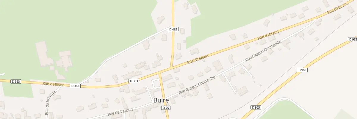 Plan du 12 Rue d’Hirson à Buire