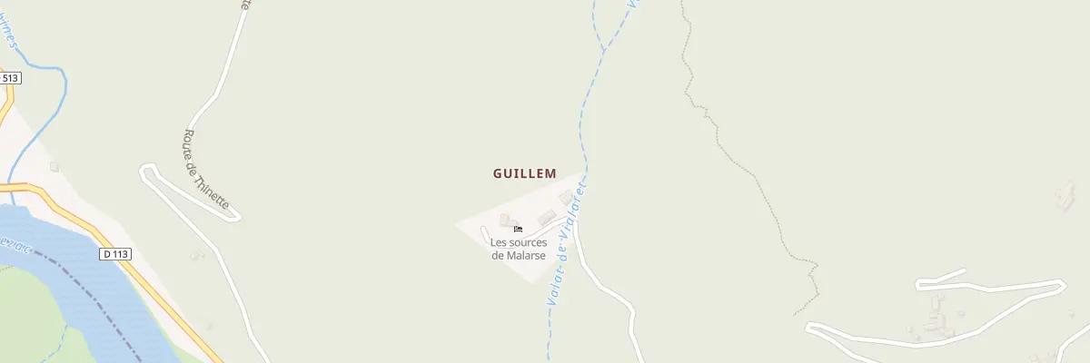 Plan du 637 Che du Mas Guilhem à Malarce-sur-la-Thines