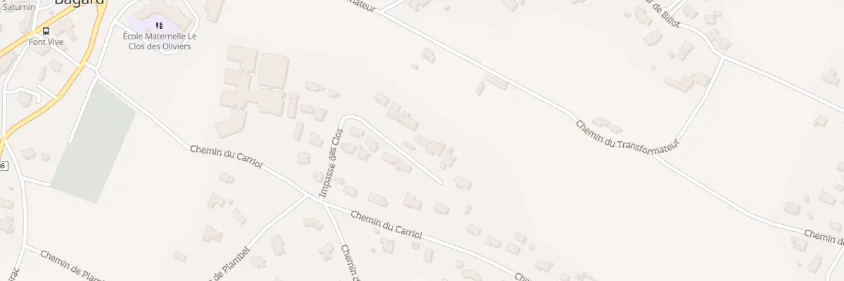 Plan du 20 Imp des Clos à Bagard