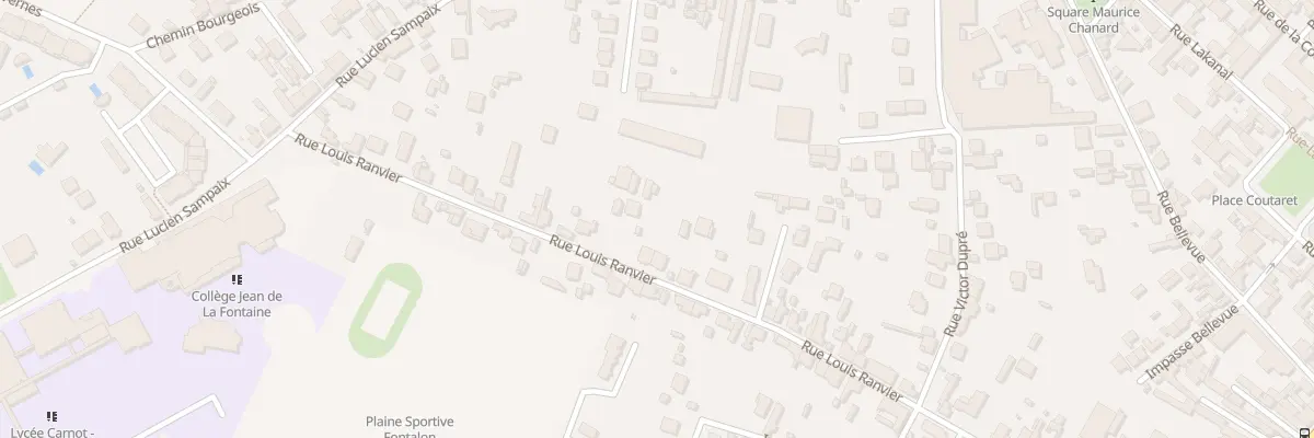 Plan du 84 Rue Louis Ranvier à Roanne