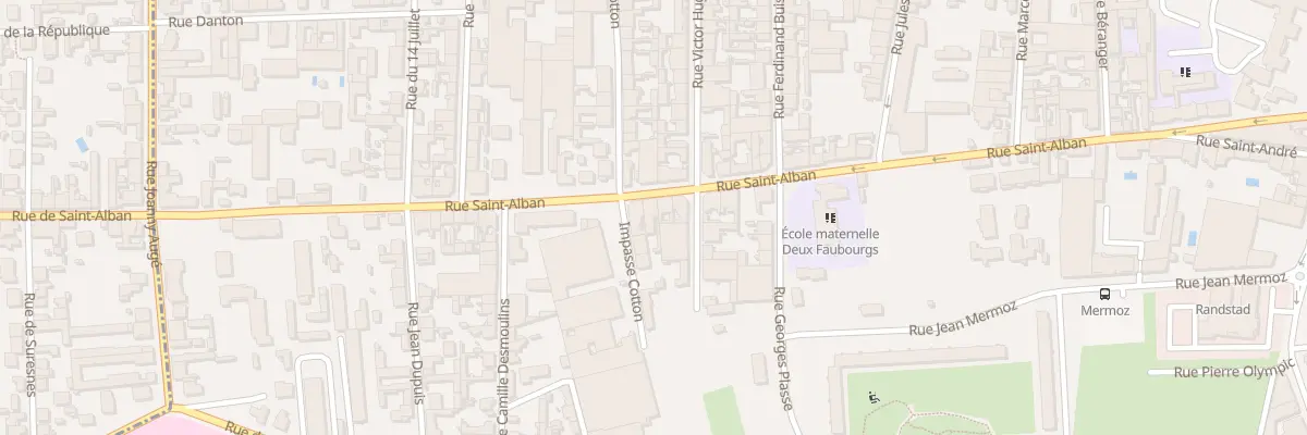 Plan du 51 Rue Saint-Alban à Roanne