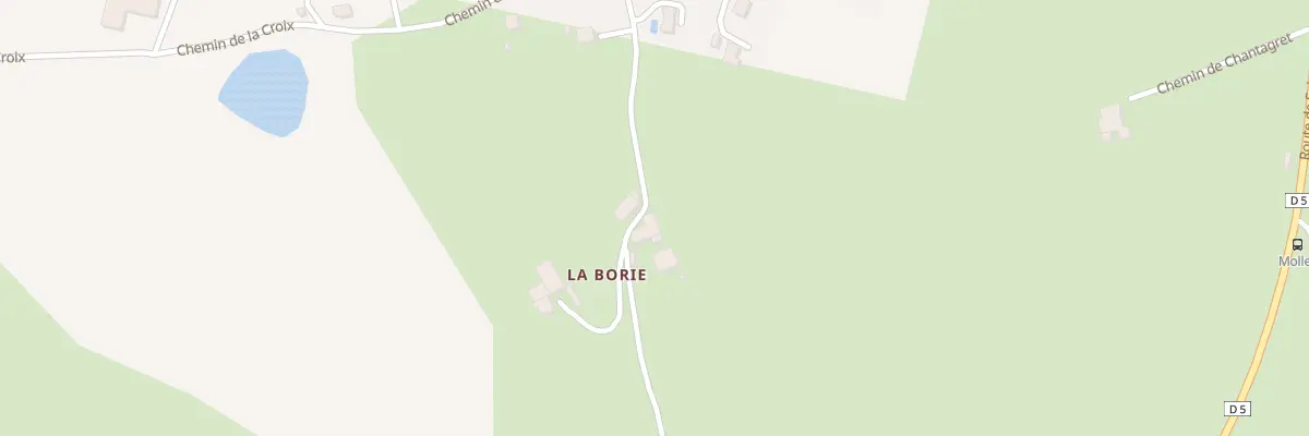 Plan du 211 Che de la Borie à Margerie-Chantagret
