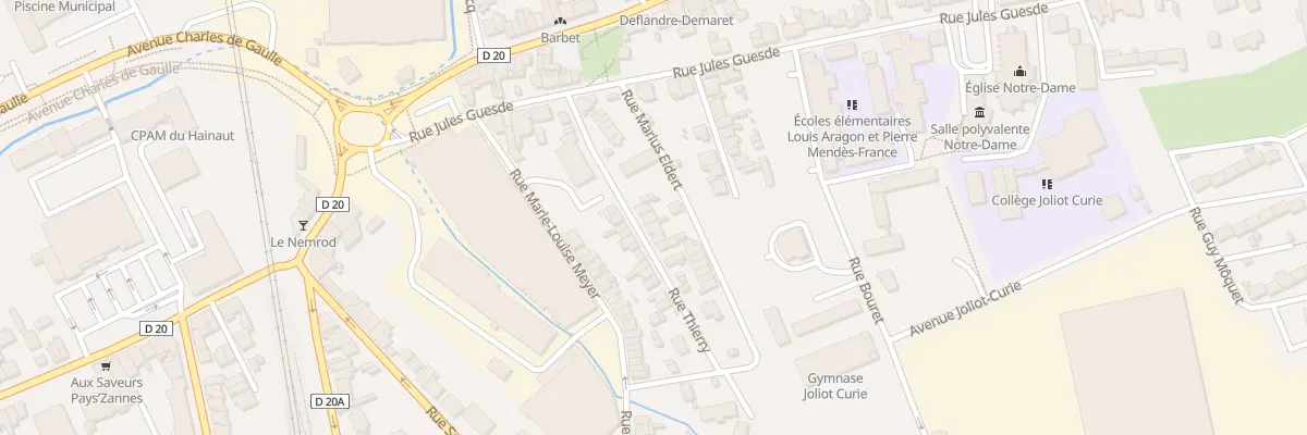 Plan du 9 Rue Thierry à Fourmies