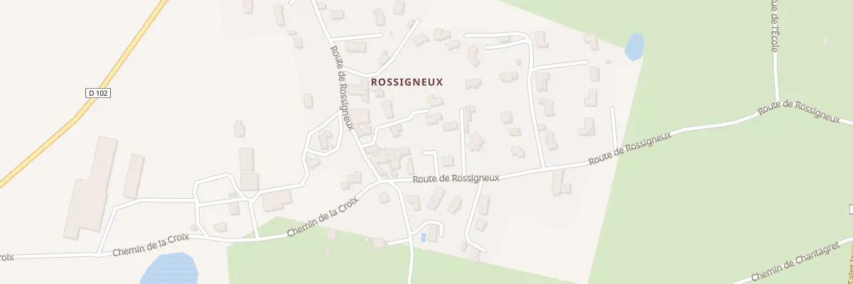 Plan du 518 Rte de Rossigneux à Margerie-Chantagret