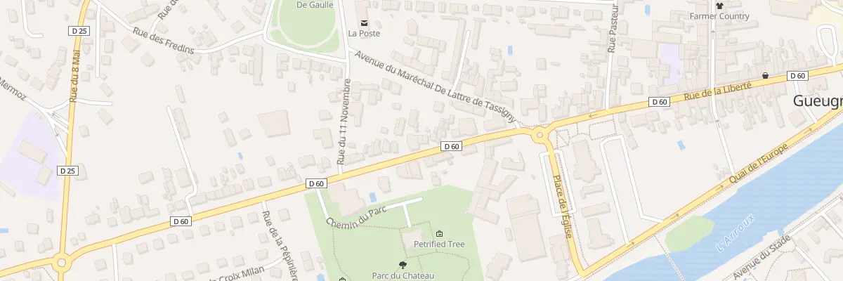 Plan du 14B Rue Jean Bouveri à Gueugnon