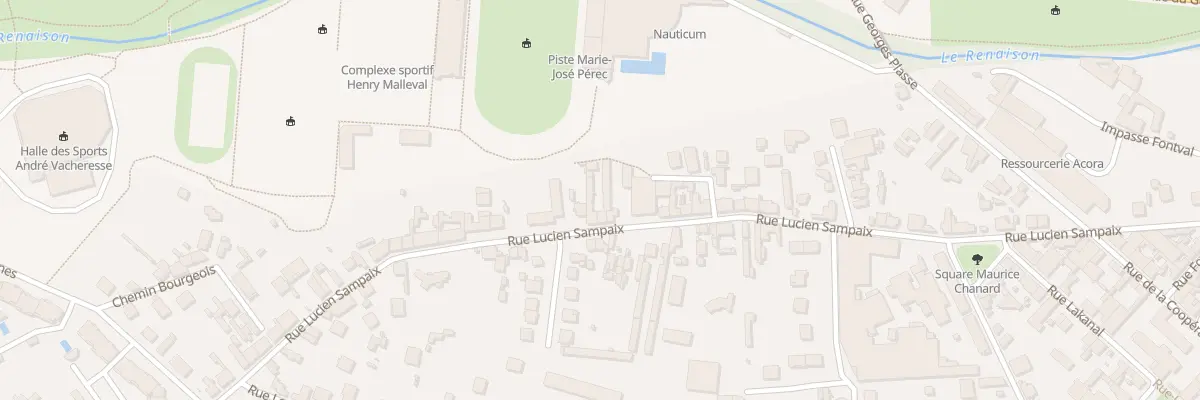 Plan du 122 Rue Lucien Sampaix à Roanne