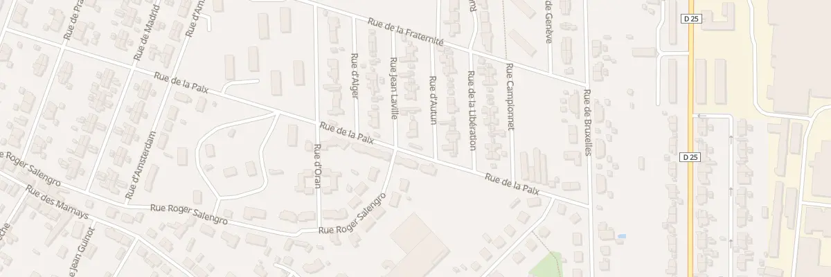 Plan du 14 Rue Jean Laville à Gueugnon