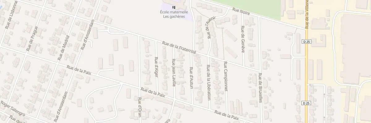 Plan du 21 Rue d’Autun à Gueugnon