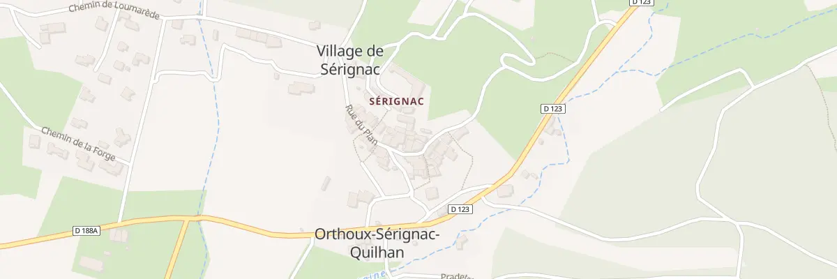 Plan du 5218 Village de Serignac à Orthoux-Sérignac-Quilhan