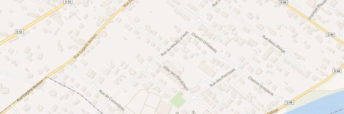Plan du 91 Rue du Moulin à Vent à Roanne