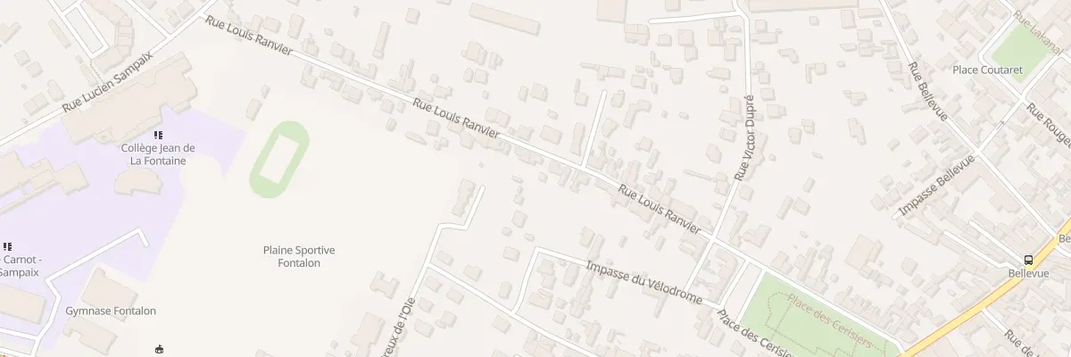 Plan du 25 Rue Louis Ranvier à Roanne