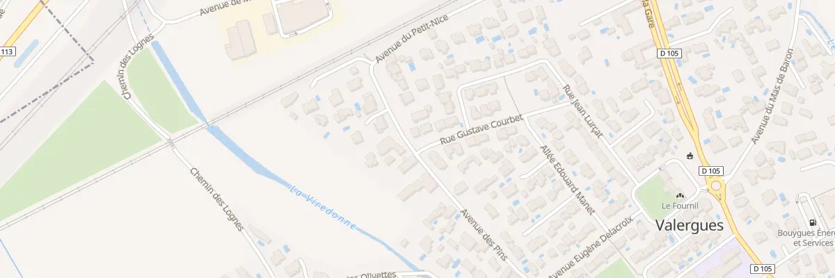 Plan du 11 Rue Gustave Courbet à Valergues
