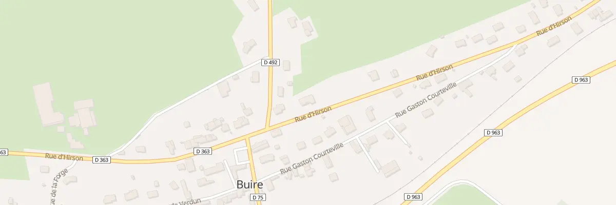 Plan du 12B Rue d’Hirson à Buire