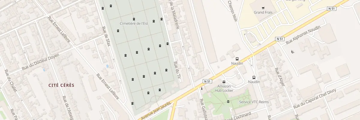 Plan du 13 Rue de la Maladrerie à Reims