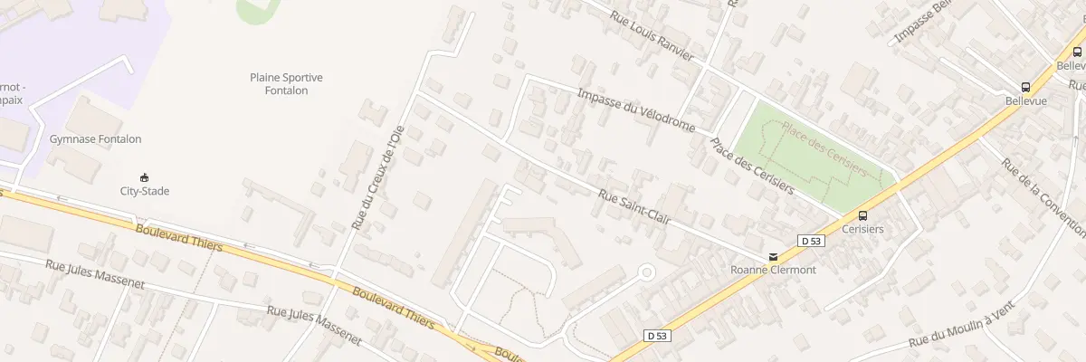 Plan du 33 Rue de Saint Clair à Roanne