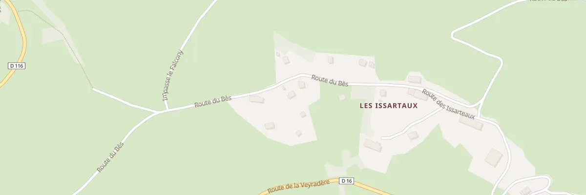 Plan du 5105B Les Issartaux au Lac-d’Issarlès
