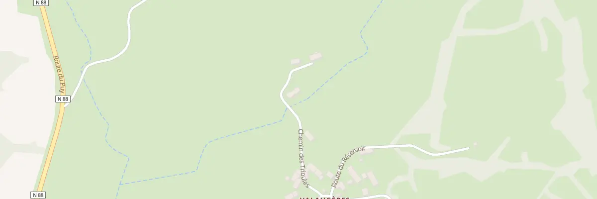 Plan du 184 Che des Trioules à Saint-Hostien