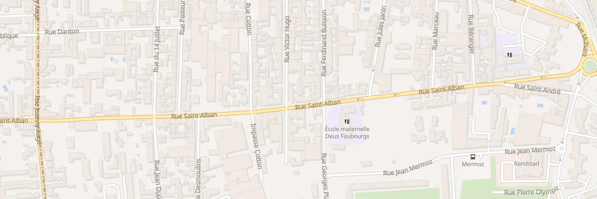 Plan du 74 Rue Saint-Alban à Roanne