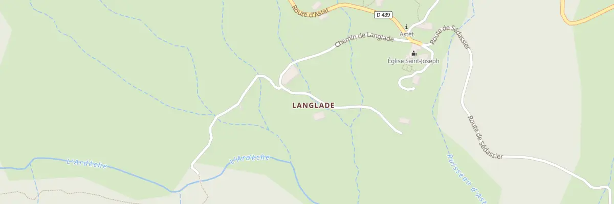 Plan du 300 Che de Langlade à Astet