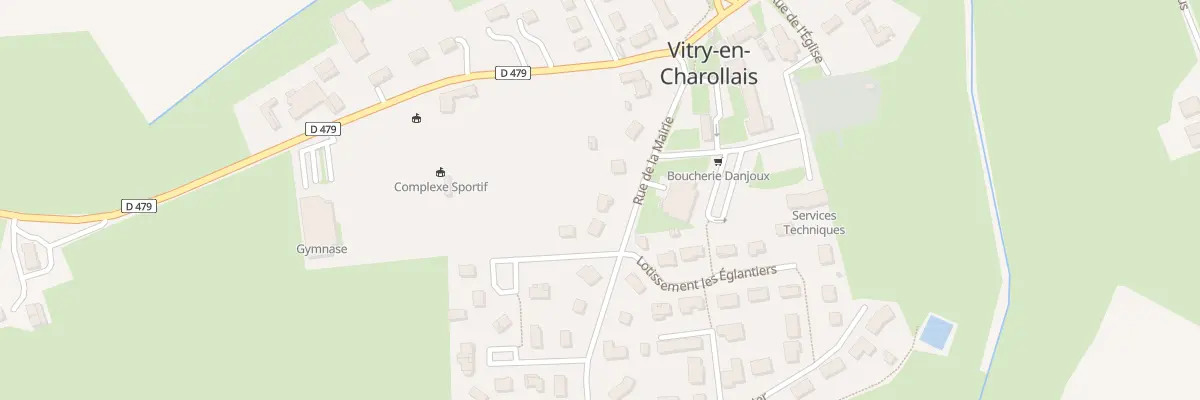 Plan du 8 Rue de la Mairie à Vitry-en-Charollais