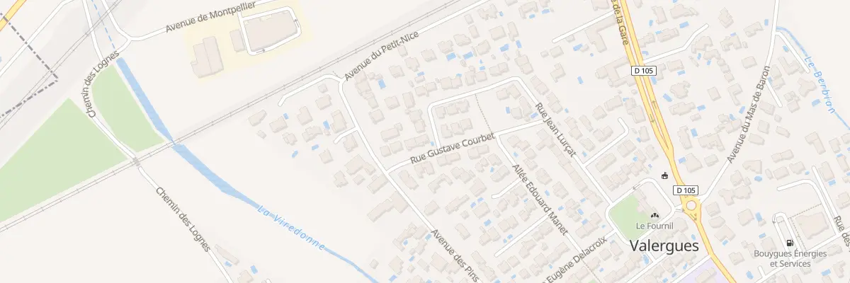 Plan du 5653F Rue Gustave Courbet à Valergues