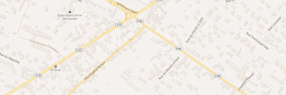 Plan du 17 Rue Eugène Bichon à Roanne
