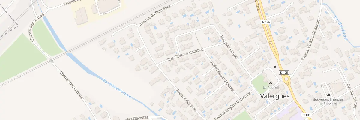 Plan du 5 Rue Gustave Courbet à Valergues