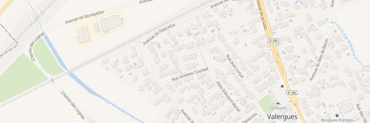 Plan du 5655F Rue Gustave Courbet à Valergues