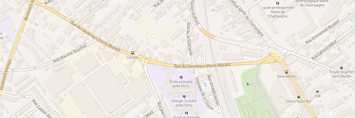 Plan du 32 Rue du Lt Pierre Murard à Troyes