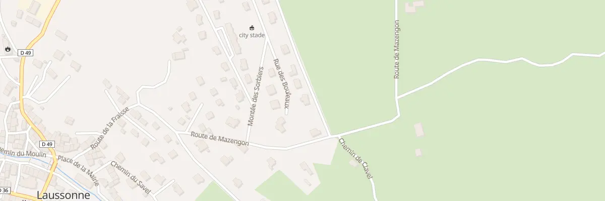 Plan du 29 Rue des Bouleaux à Laussonne