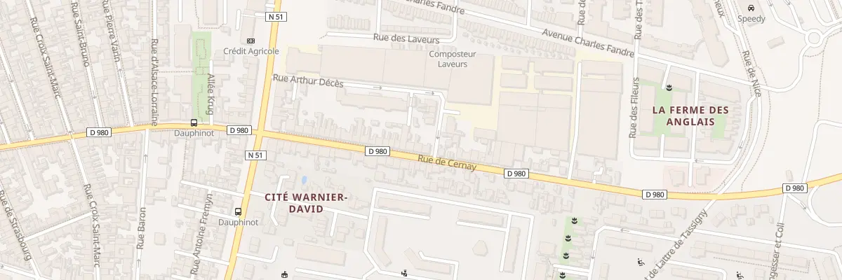 Plan du 209 Rue de Cernay à Reims