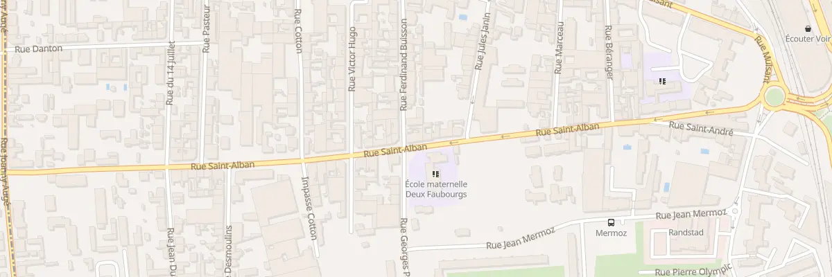Plan du 60 Rue Saint-Alban à Roanne