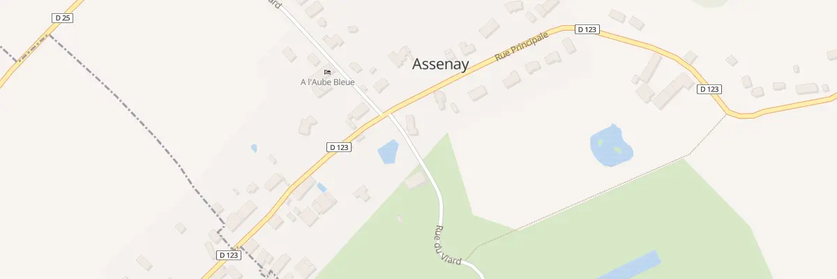Plan du 1 Rue du Viard à Assenay