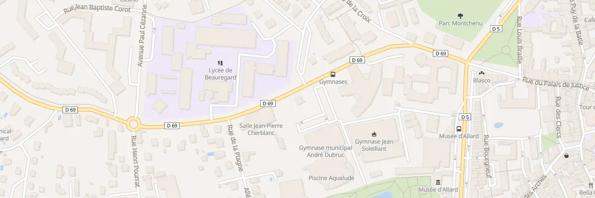 Plan du 15 Rue de Beauregard à Montbrison