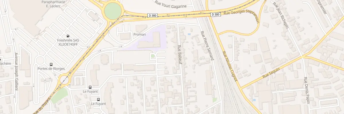 Plan du 31 Rue Babeuf à Roanne