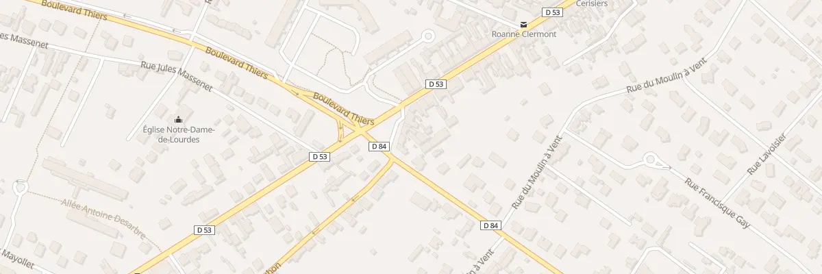 Plan du 5 Rue Eugène Bichon à Roanne