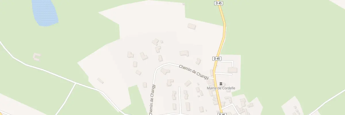 Plan du 84 Che de Changy à Cordelle