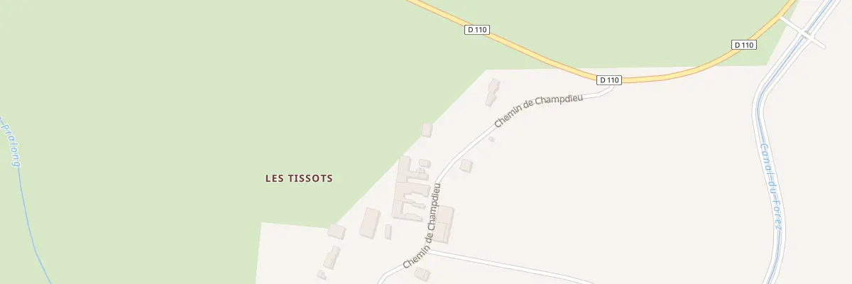 Plan du 22 Che de Champdieu à Chalain-d’Uzore