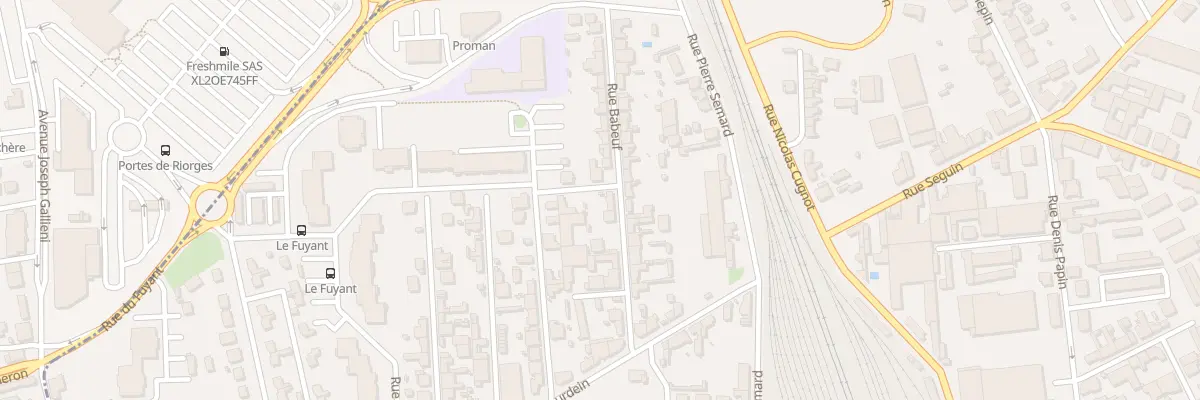 Plan du 23 Rue Babeuf à Roanne