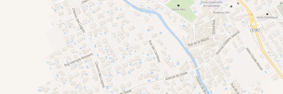 Plan du 148 Rue des Carrières à Valergues
