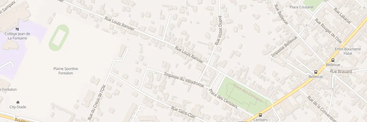 Plan du 13 Rue Louis Ranvier à Roanne