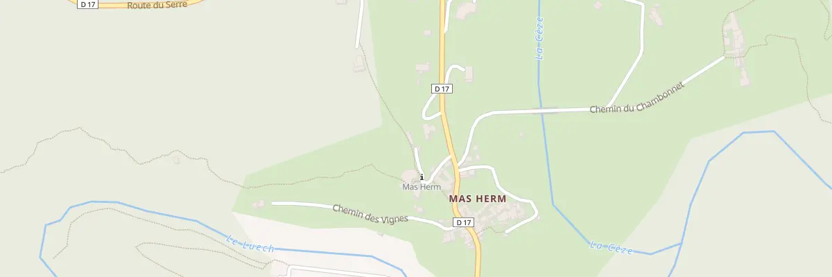 Plan du 5195 Le Mas Herm à Peyremale