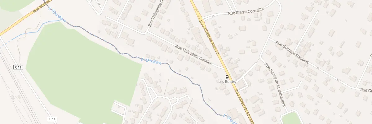 Plan du 11 Rue Theophile Gautier à Mably