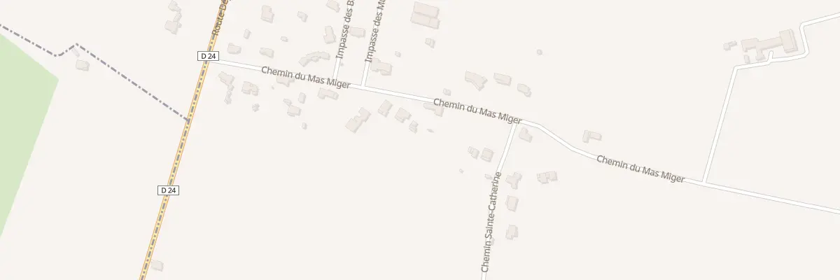 Plan du 1951 Che du Mas Miger à Ribaute-les-Tavernes