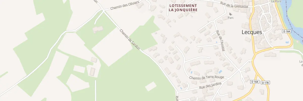 Plan du 286 Che des Vignes à Lecques