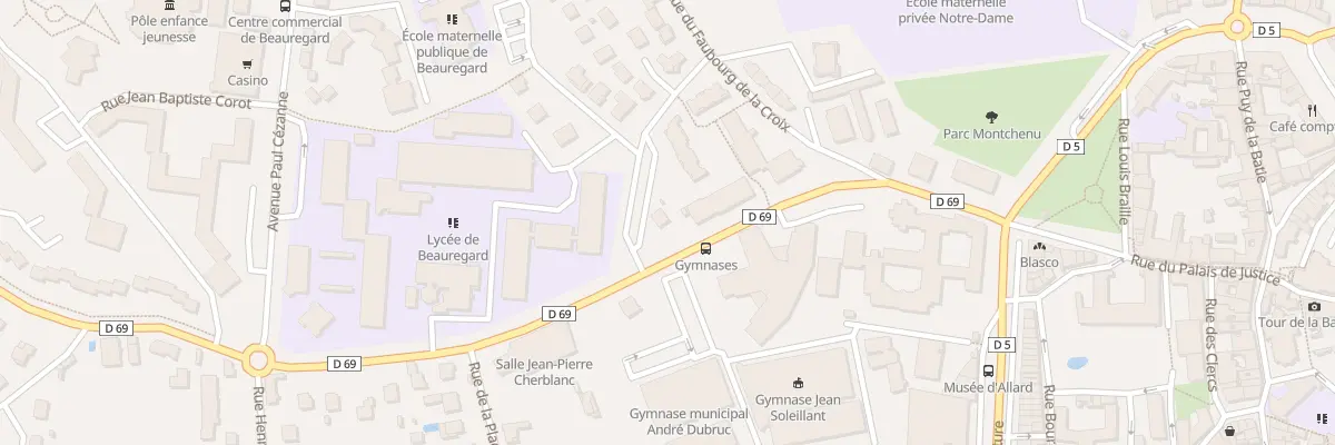 Plan du 16 Rue de Beauregard à Montbrison